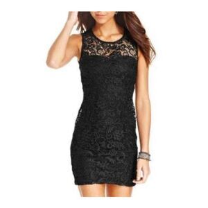 AS U WISH BLACK LACE DRESS SZ.3 EUC.